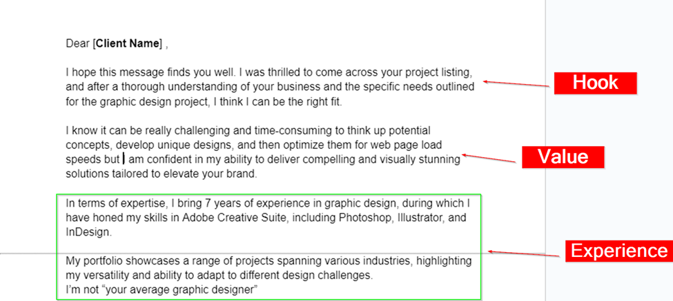 Best Cover Letter For Upwork Graphics Designer
